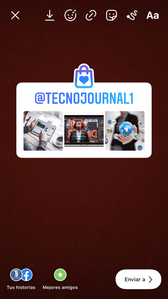 Nuevo Sticker de Instagram "Apoya a las pequeñas empresas"