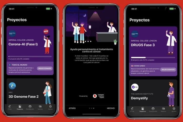 Ya puedes Ayudar en la lucha contra el COVID-19 con la APP de Vodafone DreamLab