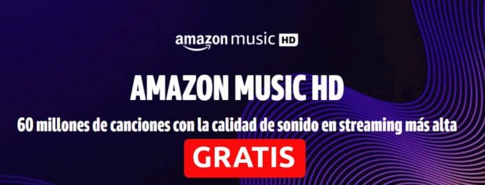 3 meses Gratis de Amazon Music Unlimited HD, oferta