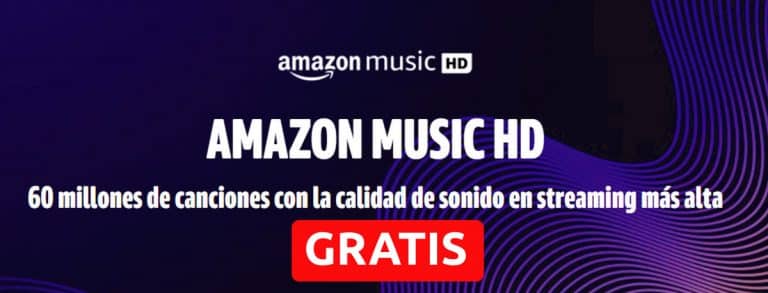 3 meses Gratis de Amazon Music Unlimited HD, oferta