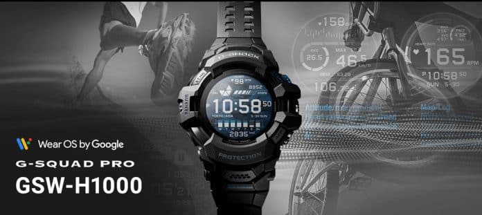 Casio G-SQUAD PRO GSW-H1000 con pantalla a color y WearOS