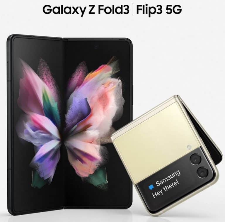 El Samsung Galaxy Z Fold 3 es mostrado por unos segundos