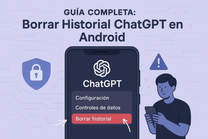 Borrar historial ChatGPT Android