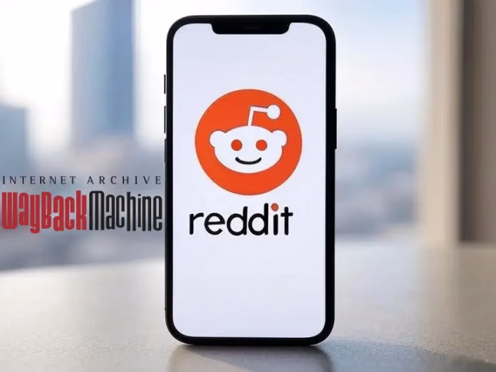 restricciones de Wayback Machine de Reddit