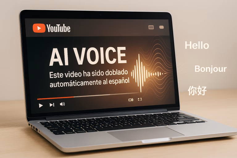 doblaje automático con IA en YouTube