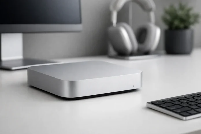 Mac Mini de Apple con diseño compacto y moderno