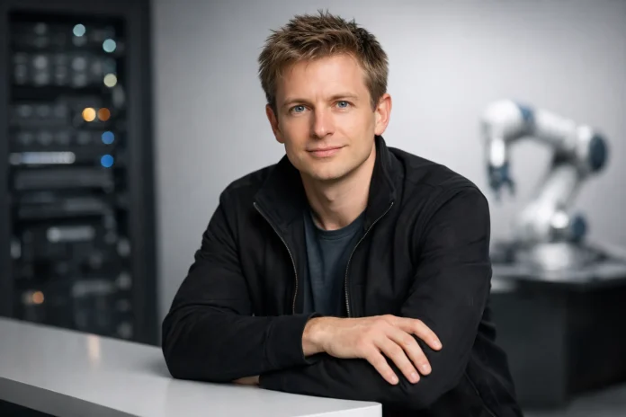 Greg Brockman, cofundador y presidente de OpenAI, en un entorno tecnológico.