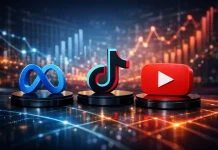 Meta, TikTok y YouTube: cómo un acuerdo legal podría impactar al mercado digital Logos de Meta, TikTok y YouTube representando el mercado digital y la competencia en redes sociales