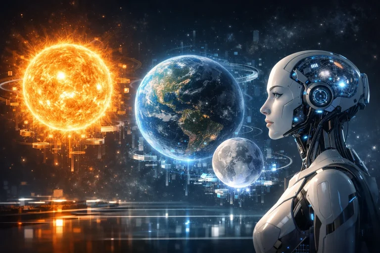 Representación conceptual de la familia GPT-5.6 de OpenAI con modelos Sol, Terra y Luna para 2026